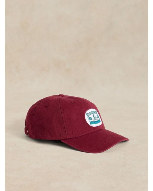 White Stuff Red Patch Detail Cap for men