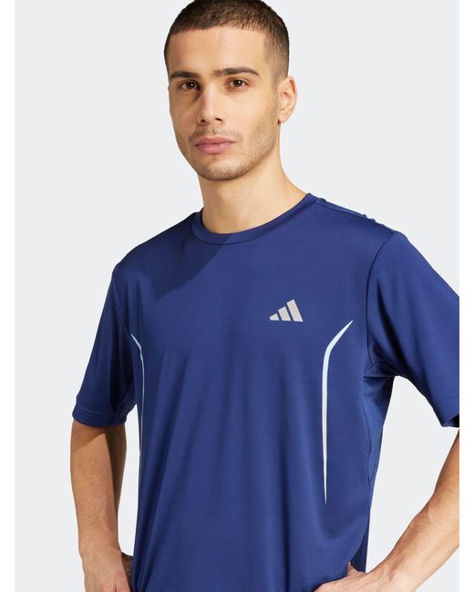 Adidas Blue Tech Apparel T-Shirt for men
