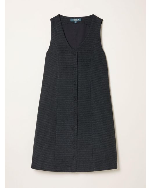 FatFace Black Fatface Binny Petite Tweed Pinny Mini Dress