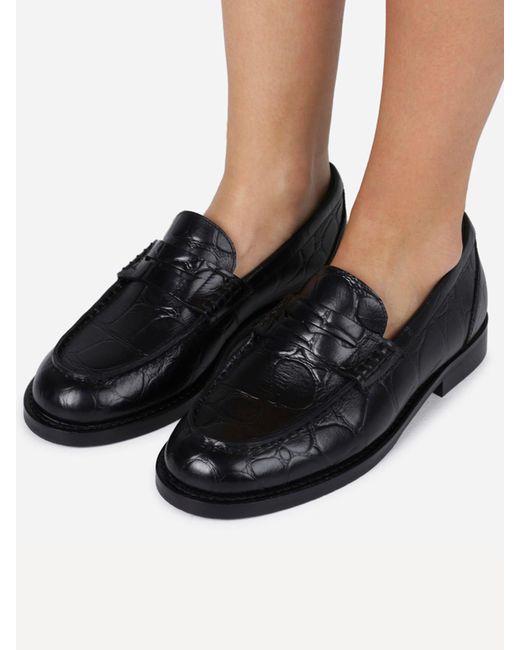 Bronx Black Transit Leather Loafers