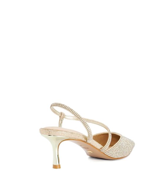 Dune White Competitives Slingbacks