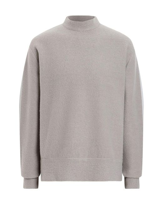 AllSaints Gray Allsaints Marko Crew Jumper for men