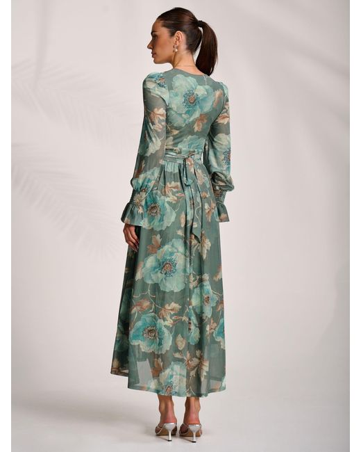 maternity one shoulder maxi dress Floral One Shoulder Side Slit Maternity Maxi Dress