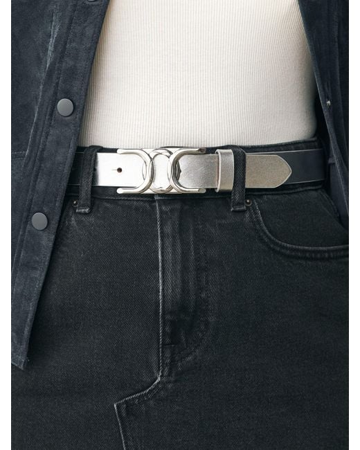 Next Natural Regular Statement Buckle Leather Belt