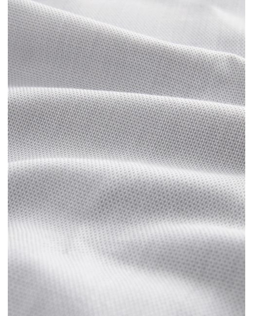 Next White Slim Fit Easy Care Textured Single Cuff Smart Shirt for men