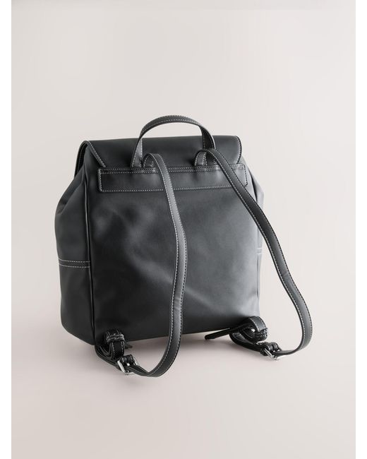 Next Black Stitch Front Backpack