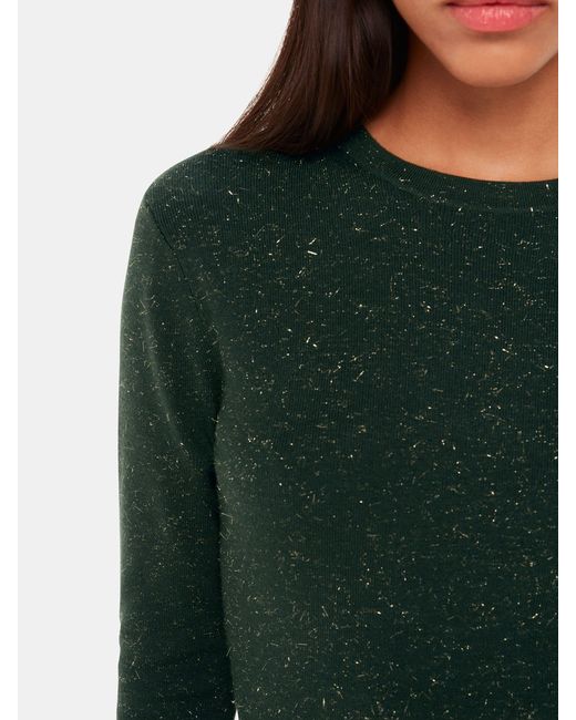 Whistles Women's Green Petite Annie Sparkle Knit Dress - eharrisgallery.com Whistles Women's Green Petite Annie Sparkle Knit Dress - eharrisgallery.com