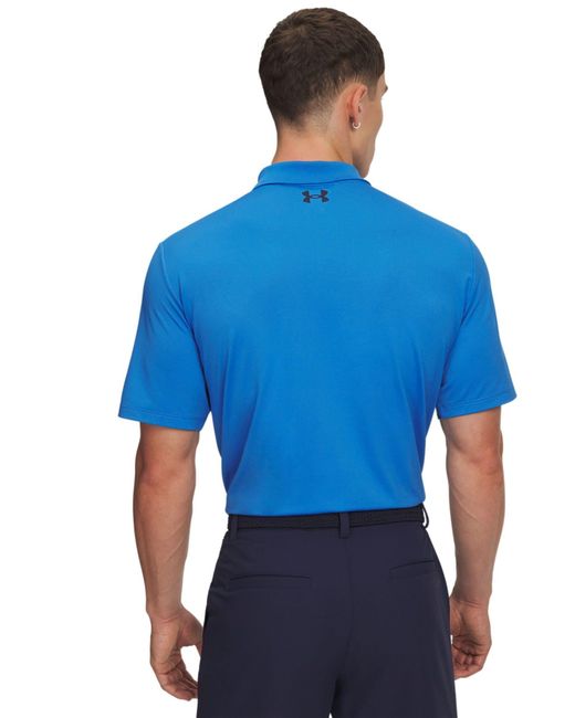 Under Armour Blue Matchplay Short Sleeve Polo Shirt for men
