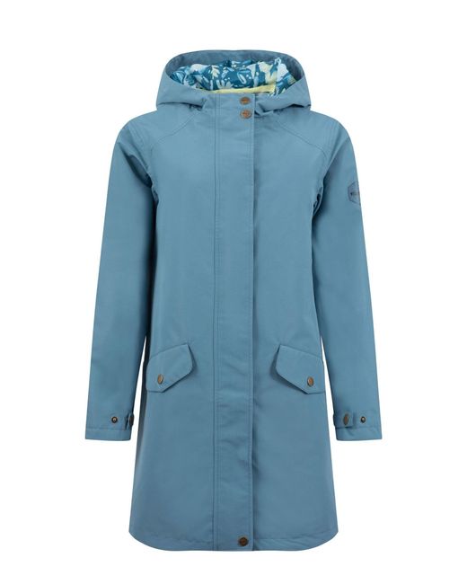 Weird Fish Blue Delara Waterproof Jacket