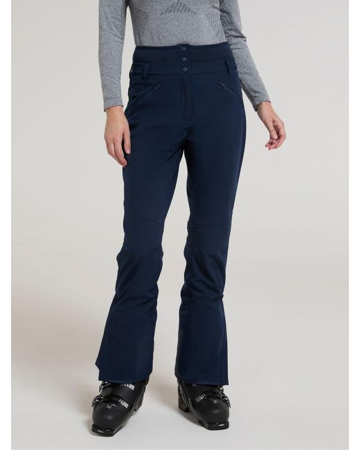Mountain Warehouse Blue Avalanche High-Waisted Slim Fit Snow Ski Trousers