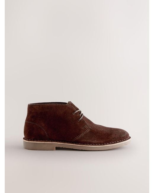Next Brown Suede Desert Boots for men