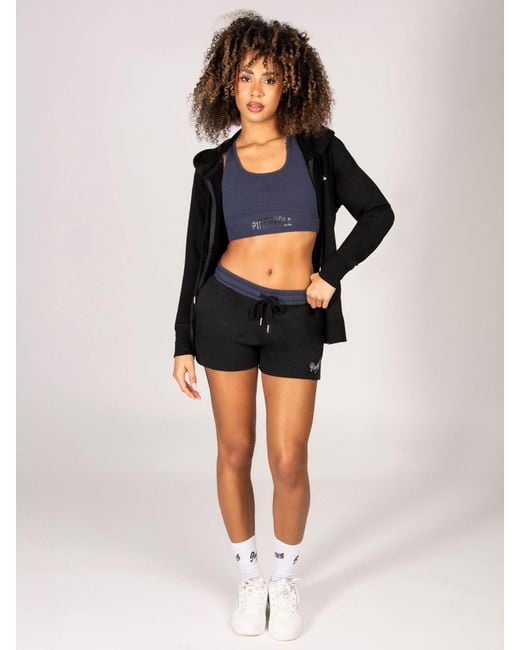 Pineapple Black Retro Shorts