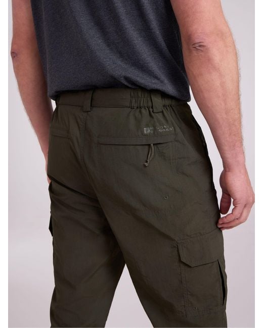 Mountain Warehouse Brown Explore Quick Drying Long Shorts for men