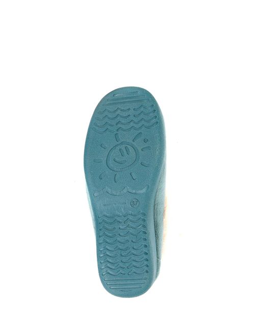 Pavers Blue Full Slippers