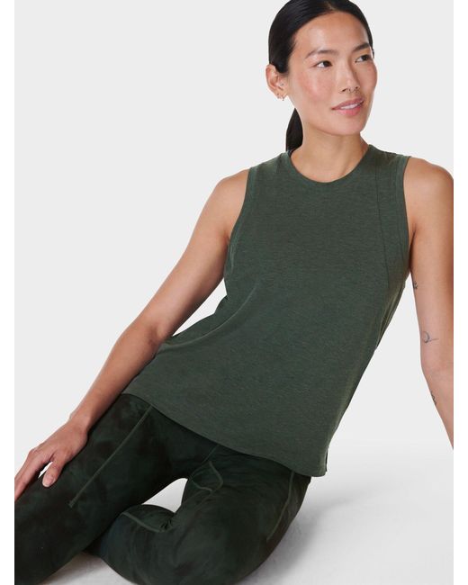 Sweaty Betty Green Soft Flow Studio Vest