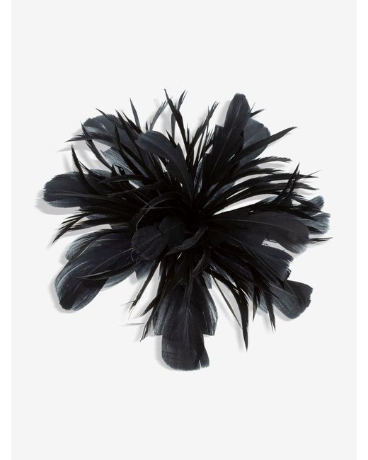 Jon Richard Black Statement Floral Clip Fascinator