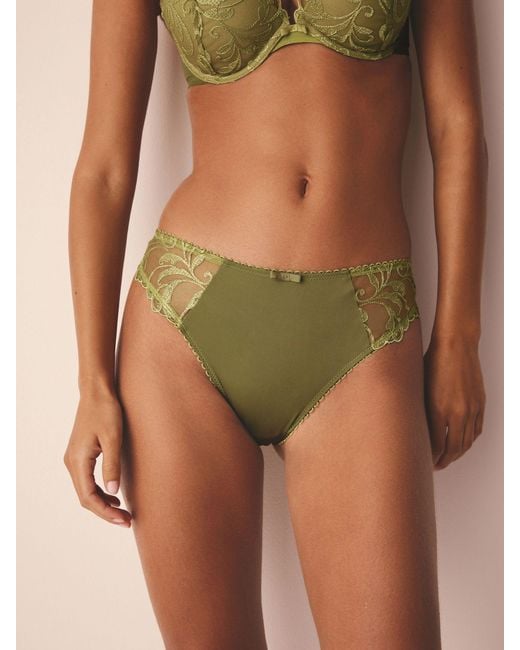 Next Natural Ecru Embroidered Knickers 2 Pack