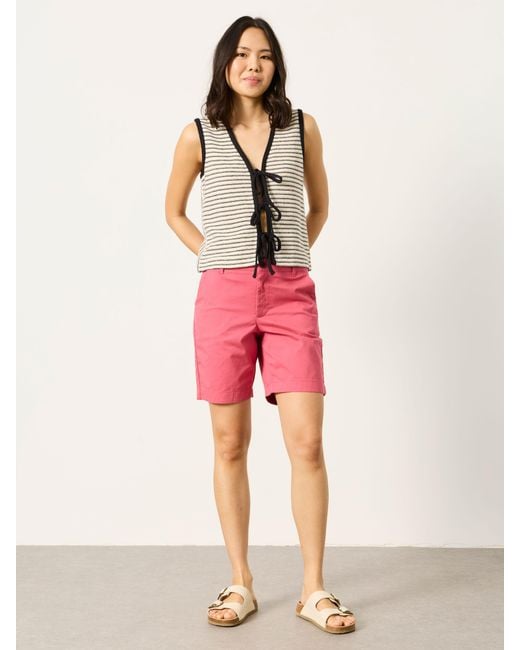 FatFace Pink Fatface Sandown Longline Chino Shorts