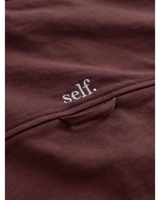 Self Red Zip Through Sweat Jacket