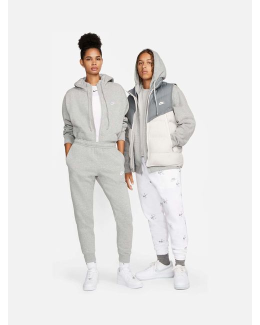 Nike Club Kapuzenpullover Mit Reißverschluss in Gray für Herren