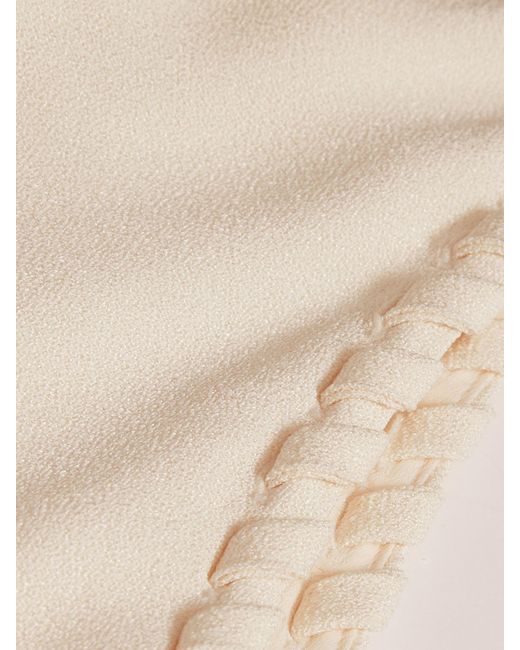 Reiss White Athene Atelier Satin Crepe Cut-Out Maxi Dress