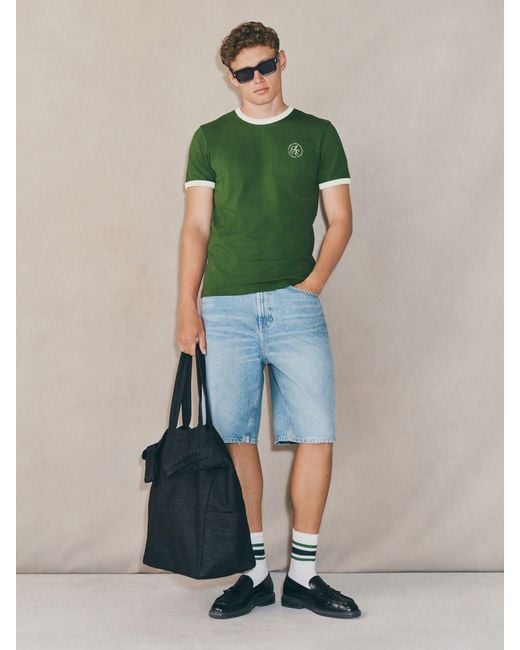Next Blue Edit Jort Denim Shorts for men