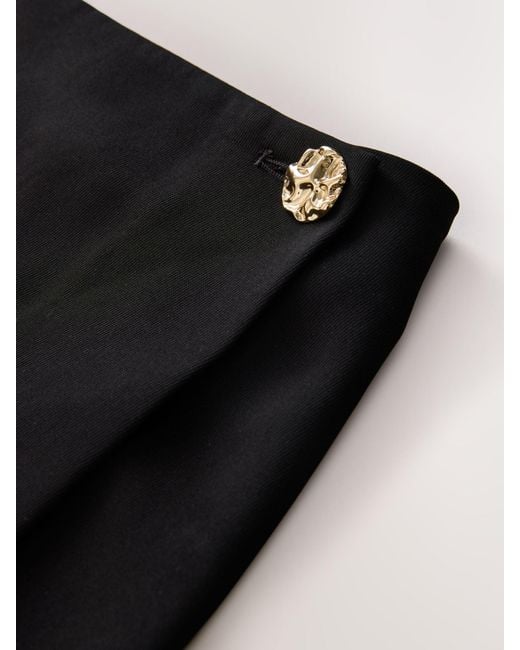 Next Black Midi Wrap Skirt