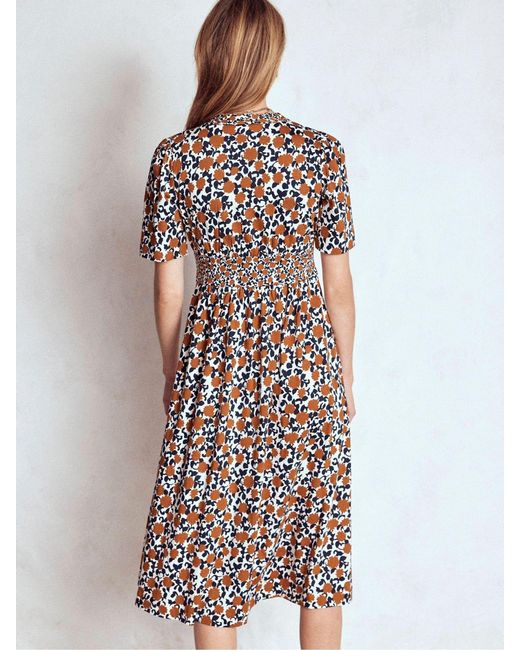 Boden Brown Natalia Jersey Tea Dress