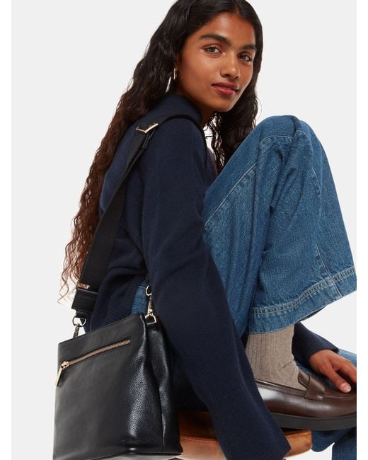 Whistles Black Dion Bucket Bag