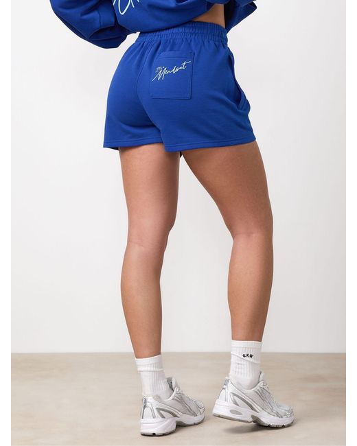 Gym King Blue Script Mindset Shorts