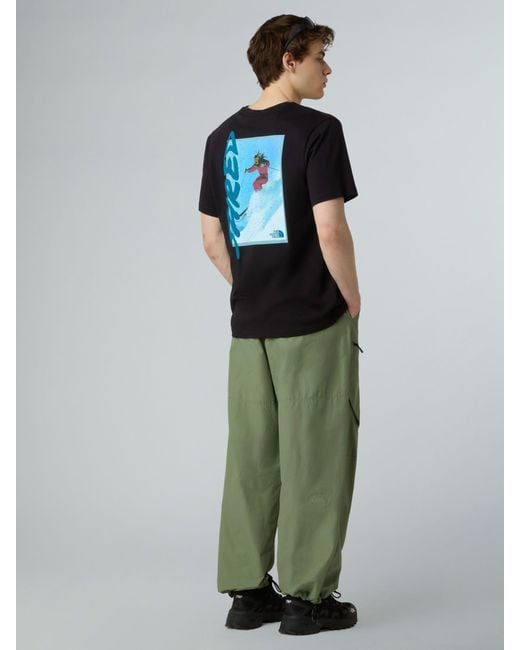The North Face Black Nse Slopes Graphic Relaxed Fit T-Shirt for men