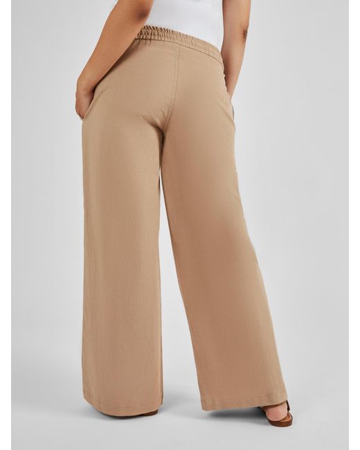 Jojo Maman Bébé Natural Umstandsmode Hose Aus Leinenmischung