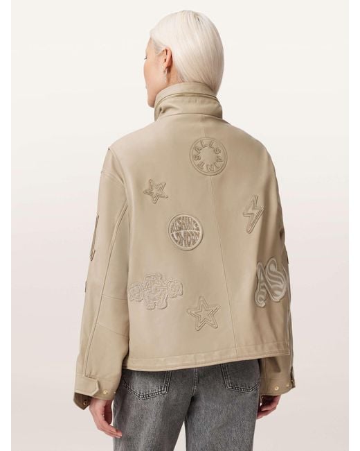 AllSaints Natural Allsaints Clay Patch Jacket