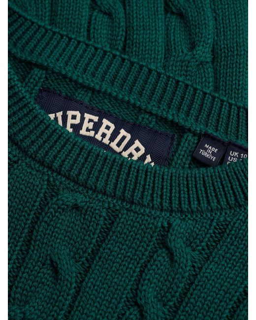 Superdry Green Essentials Cable Jumper