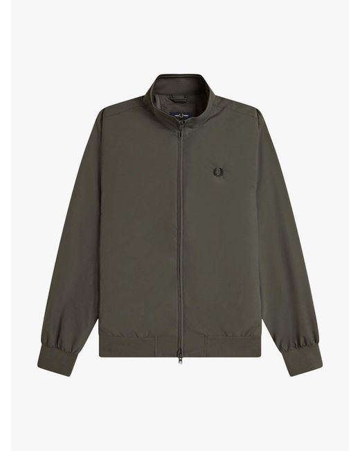 Fred Perry Green Fred Perry Brentham Jacket for men