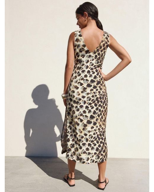 Next Natural Midi Slip Summer Dress