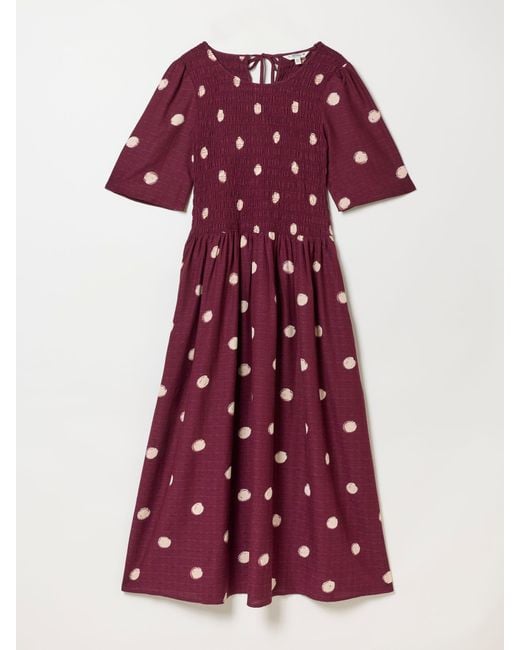 FatFace Red Fatface Petite Alice Midi Dress