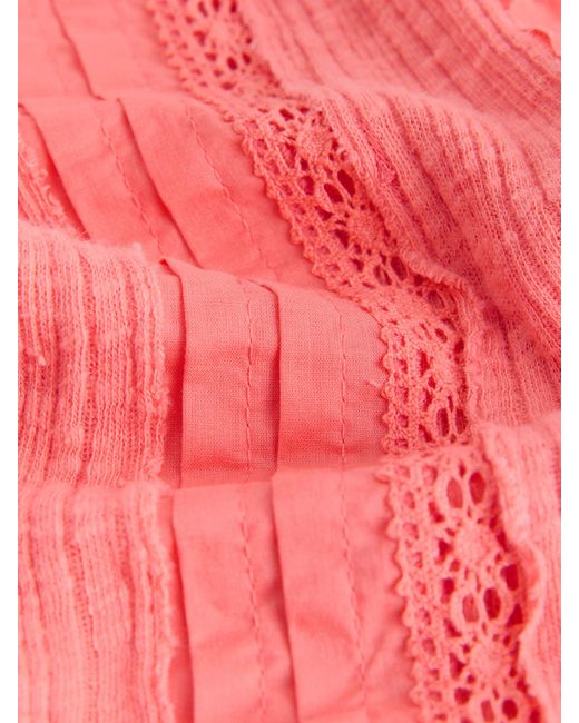 Next Pink Pintuck Button Through Jersey Sleeveless Vest