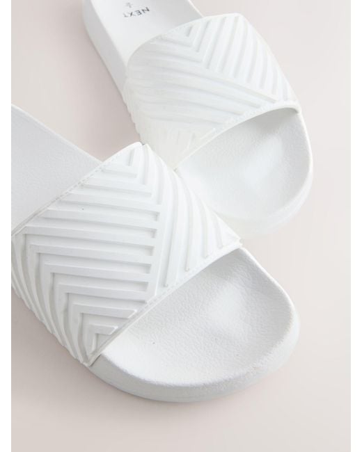 Next Natural Moulded Sliders for men