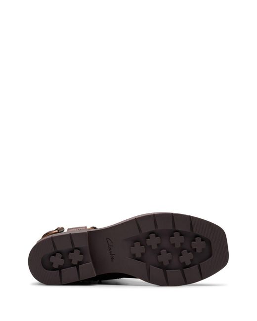 Clarks Brown Leather Rebelle Up Boots