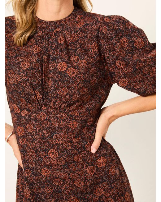 FatFace Brown Fatface Mila Regular Midi Dress
