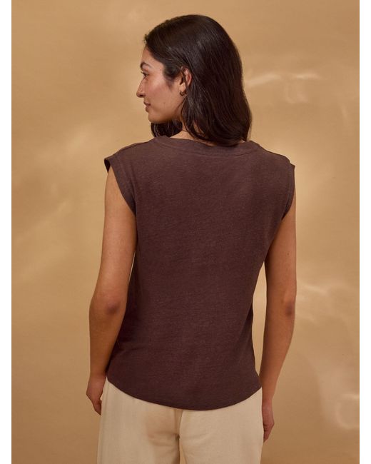 Celtic & Co. Brown Button Through Top