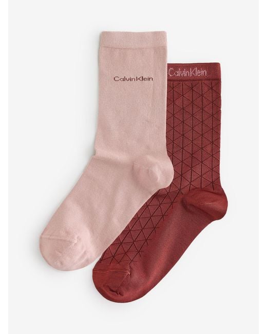 Calvin Klein Pink Socks 2 Pack