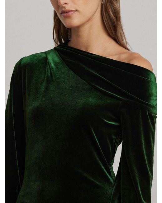 ralph lauren green velvet dress Velvet Riley Dress w. Collar main image 0