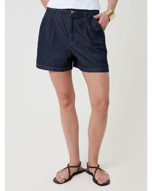 Threadbare Blue Denim Tailored Shorts