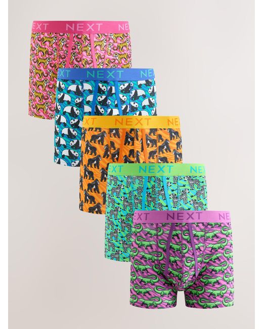 Next Multicolor A-Front Boxers 5 Pack for men