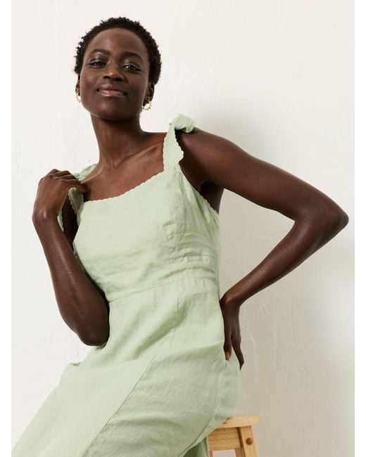 green fatface dress Green National Forest Fleur Floral Midi Dress