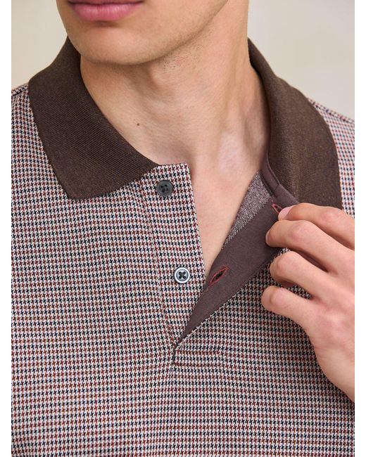 Next Pattern Polohemd in Gray für Herren