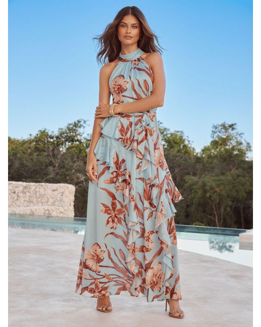 lipsy embellished halter maxi dress Lipsy Navy Lipsy Embellished Halter Neck Maxi Dress Buy Lipsy Navy Petite Embellished Ruffle Front Halter