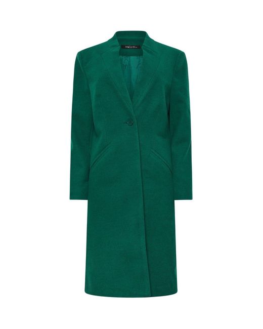 M Com Green Tailored City Coat